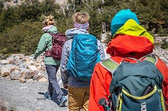 Daypacks (group hiking with Arc'teryx and Osprey packs)